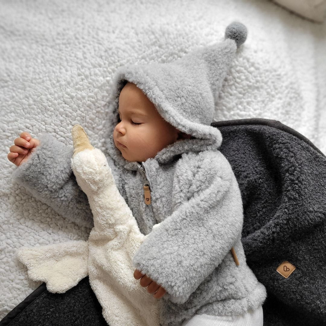 Zaffiro Wollen Jas | 74/80 Grey - Afbeelding 4